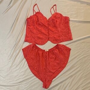 Victoria’s Secret Satin Cami and Short Nightwear Set